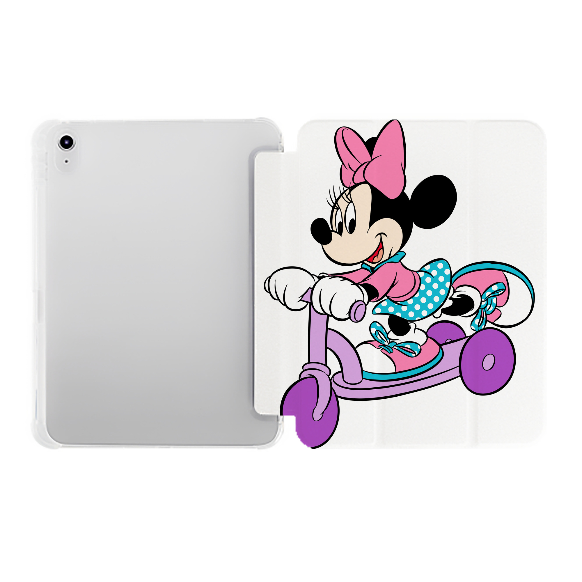 （画像用） ミッキーマウス Mickey Mouse IPad ケース ペン収納付き 三つ折りスタンド PUレザー×シリコン 対応機種9.5/10.5/10.9インチ